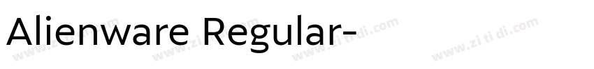 Alienware Regular字体转换